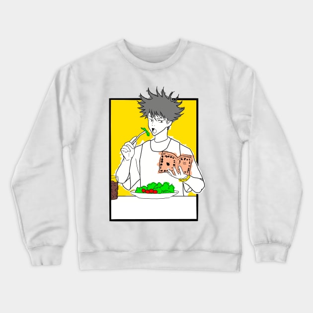 Fushiguro Chilling Crewneck Sweatshirt by Uzzi Watson